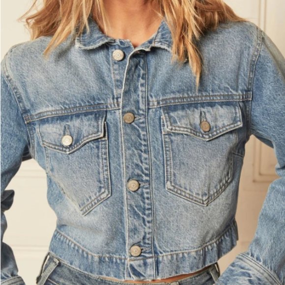 Boyish the Bruno Crop Jean Jacket in Gilda NEW WITH TAGS - Picture 5 of 16
